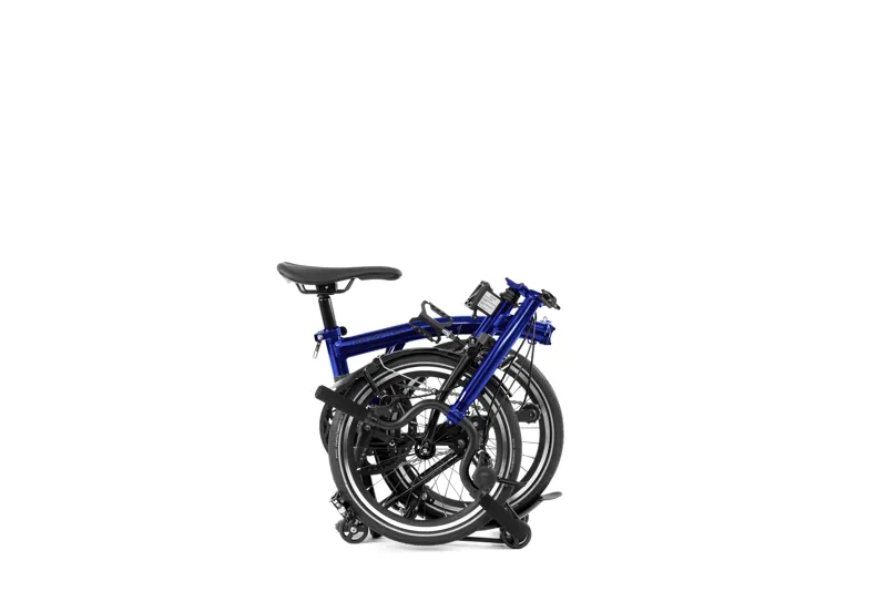 Brompton M4R P Line Urban 2024 Folding Bike - Bolt Blue Lacquer 50t-3